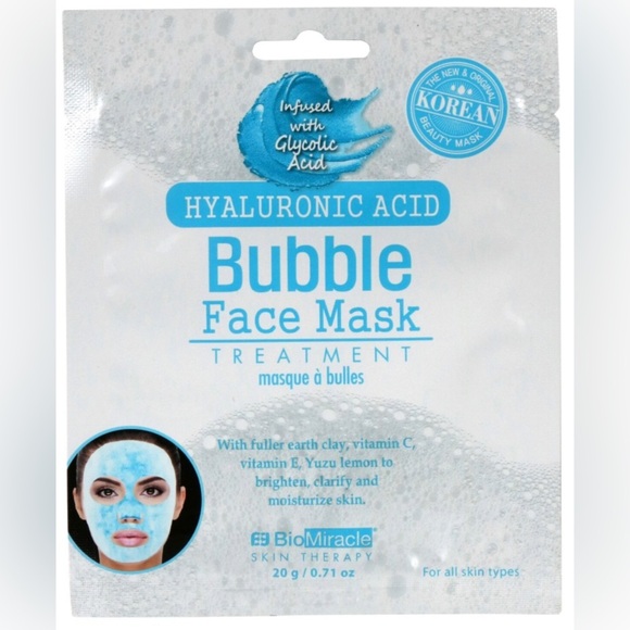 4 Charcoal‎ & hyaluronic acid vitamin C & E infused Bubble Face Mask Treatments - Picture 4 of 5